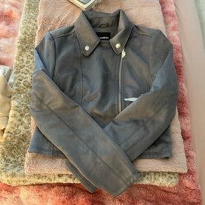 Suede Moto Jacket